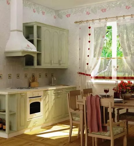 5 neliön keittiön muotoilu. M (100 valokuvaa): Korjaus keittiössä 5 neliömetriä, keittiöasetti ja muut huonekalut, ideat Suunnittelu pienelle keittiölle 9454_80