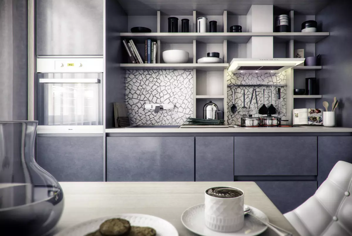 Virtuvės dizainas 9 kvadratiniai metrai. M (143 nuotraukos): planavimo ir interjero virtuvės idėjos 9 kvadratinių metrų tipiškuose butuose, dizainerio projektuose 9456_3