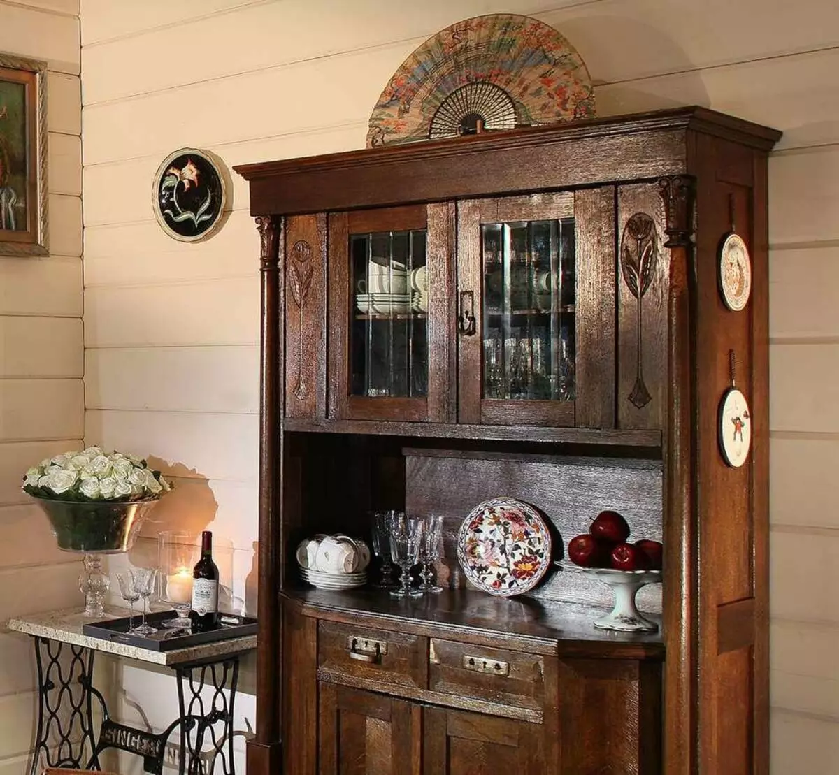 Kuchyň v rustikálním domě (68 fotografií): Interiérový design nápady ve starém venkovském domě se sporákem. Eco-Promariant uspořádání a výzdoba kuchyně v obci 9457_33