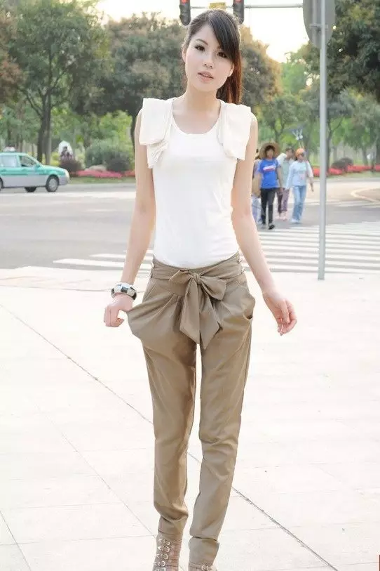 Cotton Trousers (59 Photos): Cotton Models, Bakit Stretch 946_4