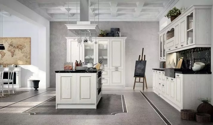 Keuken mei eilân (100 foto's): Design, keuken, keuken mei skiereilân, lytse eilân keukende keamer mei bar stand en oare opsjes 9471_97