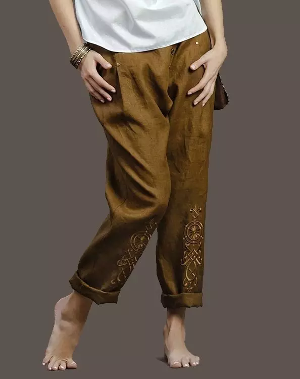 شلوار کتانی 2021 (95 عکس): تصاویر زن، سبک های شیک، که با آن پوشیدن شلوار کتان 947_59