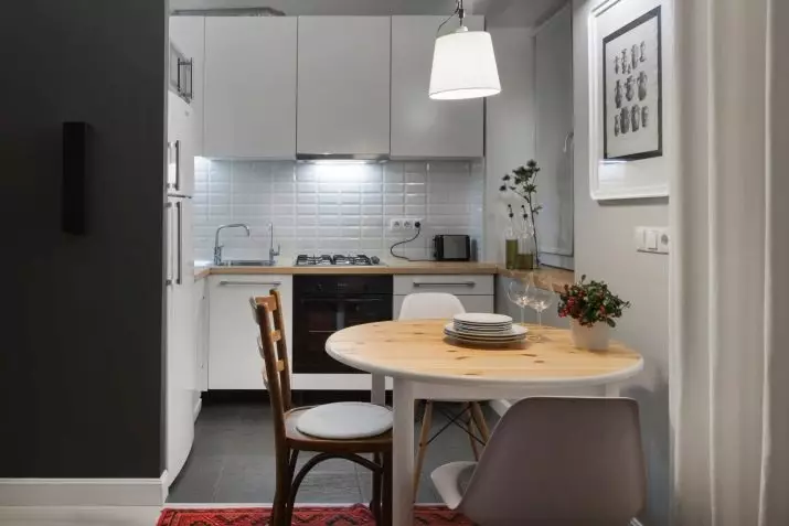 Kuhinje v hiši-ladji (46 fotografijah): kuhinjska design 6 kvadratnih metrov. merilniki in popravila drugih malih kuhinj, načrtovanja idej 9482_23