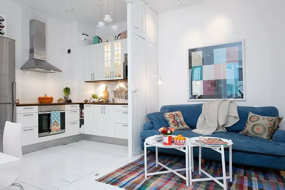 زون آشپزخانه (55 عکس): چگونه فضای آشپزخانه کوچک را به دو منطقه تقسیم کنید؟ گزینه های طراحی منطقه تفریحی 9486_4