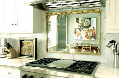 Խոհանոց-նախամուտք (62 լուսանկարներ) `ա խոհանոց դասավորությունը զուգորդվում է միջանցքի մի մասնավոր տանը եւ բնակարանում: Ինտերիերի ձեւավորում Խոհանոց-սրահներ մեկ ոճով 9487_55