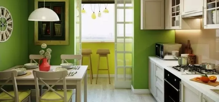 Virtuvė kartu su lodžija (98 nuotraukos): asociacijos koordinavimas, sujungti virtuvės svetainę ir įprastą virtuvę su lodžija, dizaino parinktys 9493_65