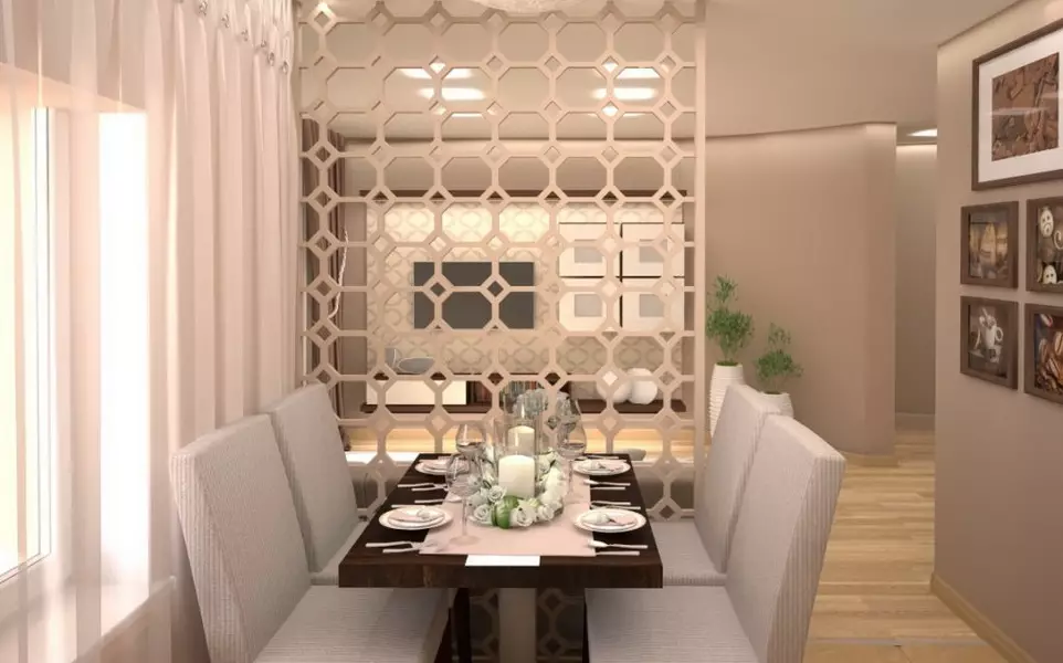 Desain dapur ruang tamu 20 meter persegi. M (75 foto): contoh proyek dengan zonasi, opsi interior, nuansa merencanakan ruang tamu dapur gabungan dengan sofa 9508_35