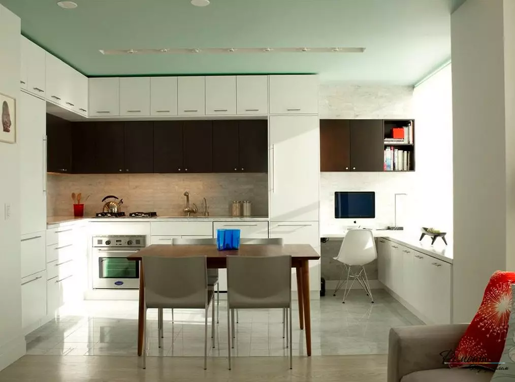 Sala de cuina 12 quadrats. M (62 fotos): disseny d'interiors i maquetació de cuina-sala d'estar de 12 places 9509_33