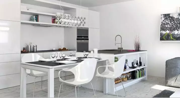 Sala de estar de cociña 12 cadrados. M (62 fotos): deseño de interiores e deseño de cociña-sala de estar 12 cadrados 9509_48
