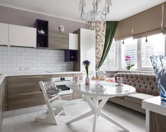 Diseño de cocina de cocina (152 fotos): interior de habitaciones combinadas en el apartamento, ejemplos de proyectos de cocina, combinados con el pasillo, opciones de diseño 9515_27
