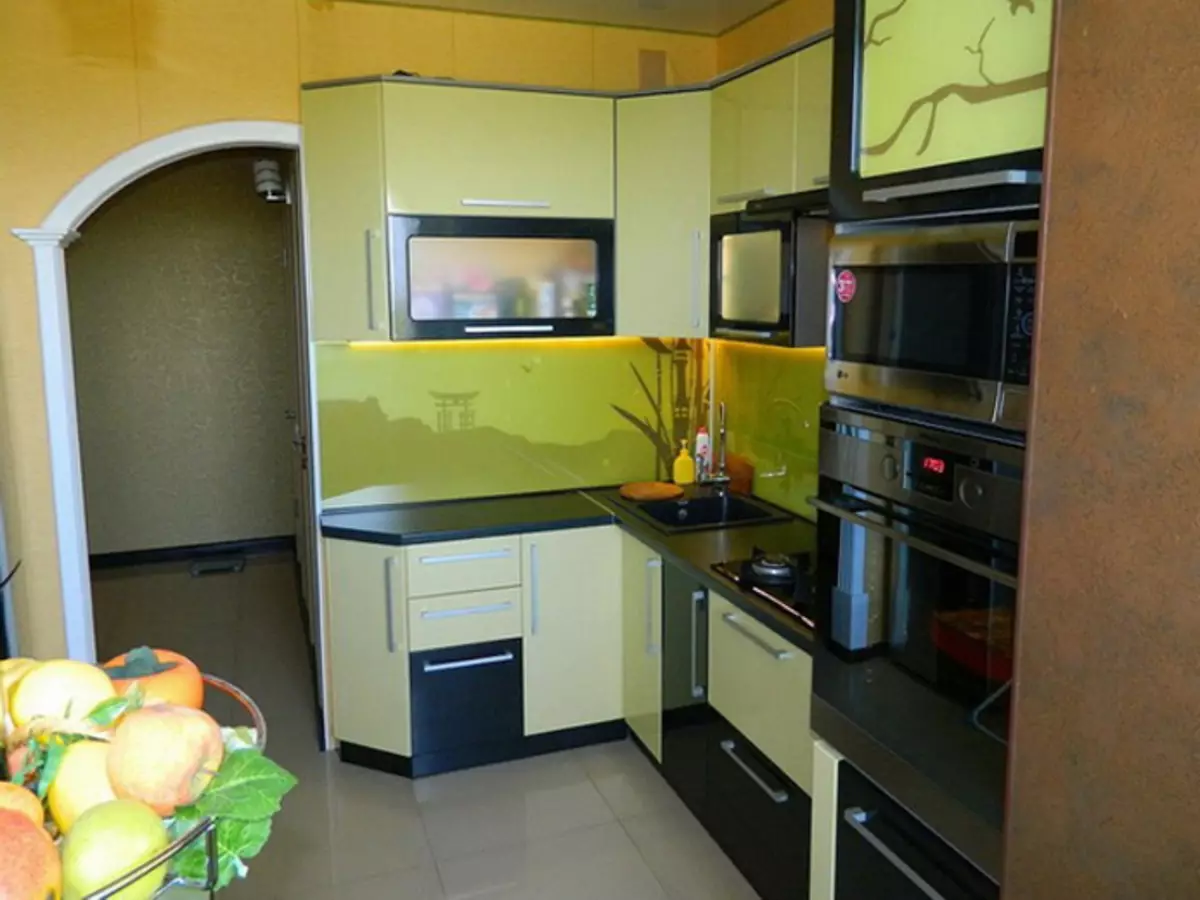 кухня 6 метров варианты дизайна с холодильником