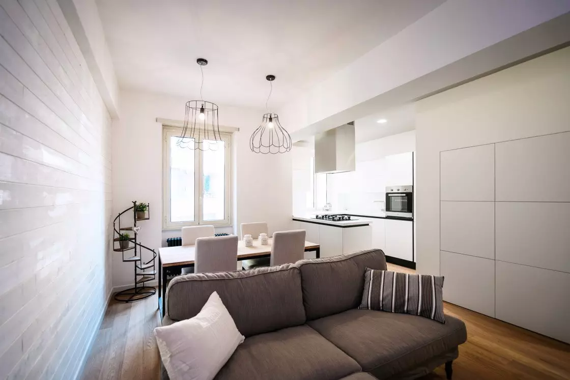 Design kuchyně obývací pokoj 18m². M (91 fotek): Možnosti plánování a zónování studio s kuchyňkou 3x6 m, zajímavé vzory kombinovaného kuchyňsko-obývacího pokoje 9531_67