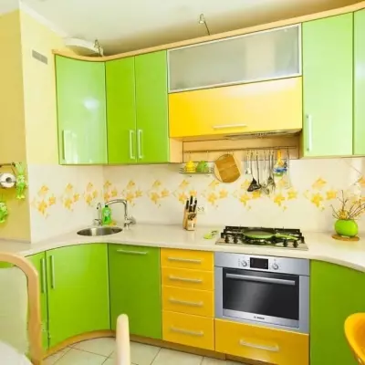 Green Cuisine (111 Valokuvat): Vihreä keittiön kuuloke sisustussuunnittelussa, vihreä taustakuva valinta, harmaa vihreä ja tummanvihreä, musta ja vihreä ja vihreä 9554_60