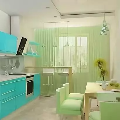 Cocina verde (111 fotos): Auriculares de cocina verde en diseño de interiores, selección de papel pintado verde, verde-verde y verde oscuro, negro y verde y verde. 9554_62