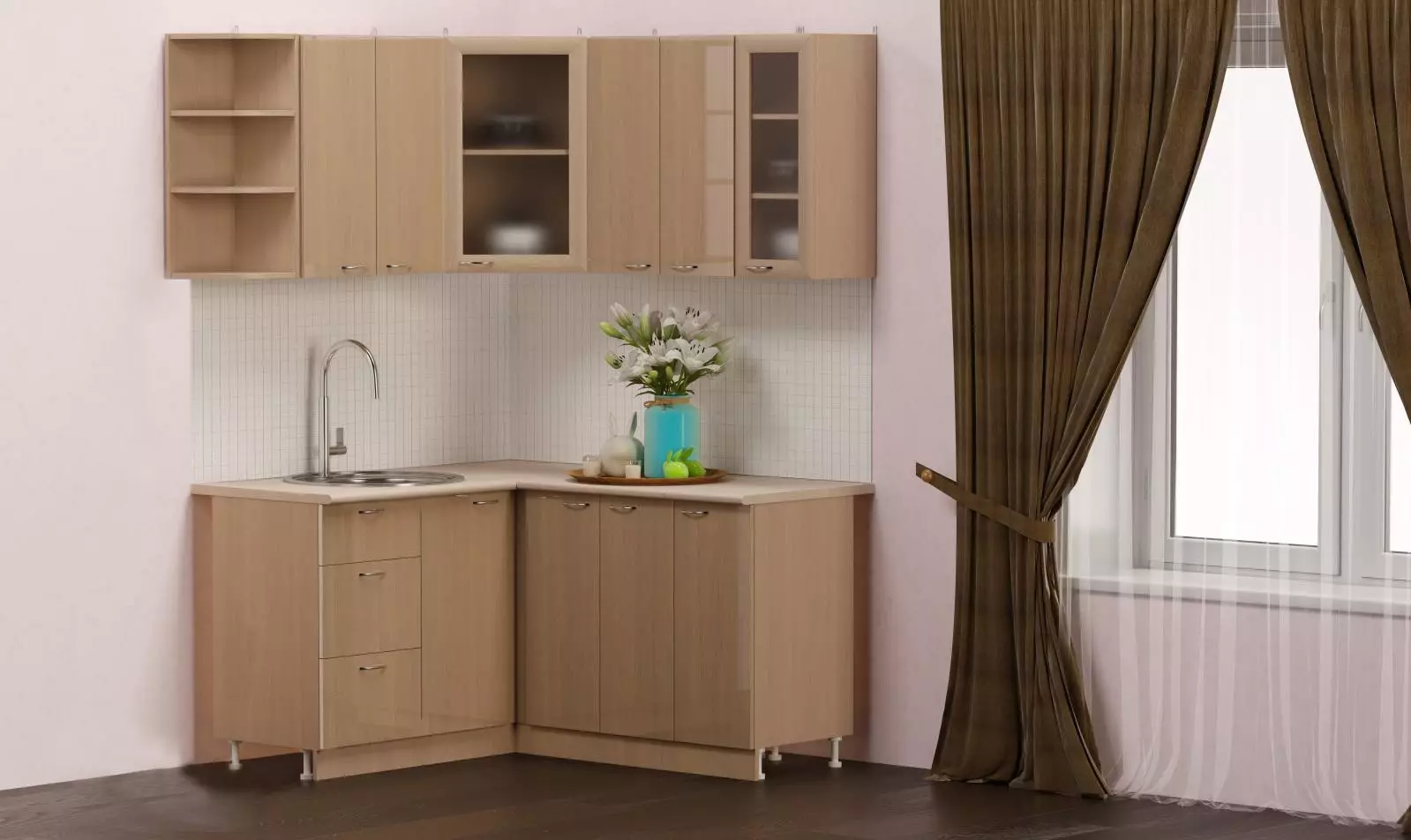 کابینت های آشپزخانه برای آشپزخانه (56 عکس): آشپزخانه به حالت تعلیق دیوار بالا قفسه 36-60 سانتی متر و 72-96 سانتی متر، گزینه های دیگر 9561_9