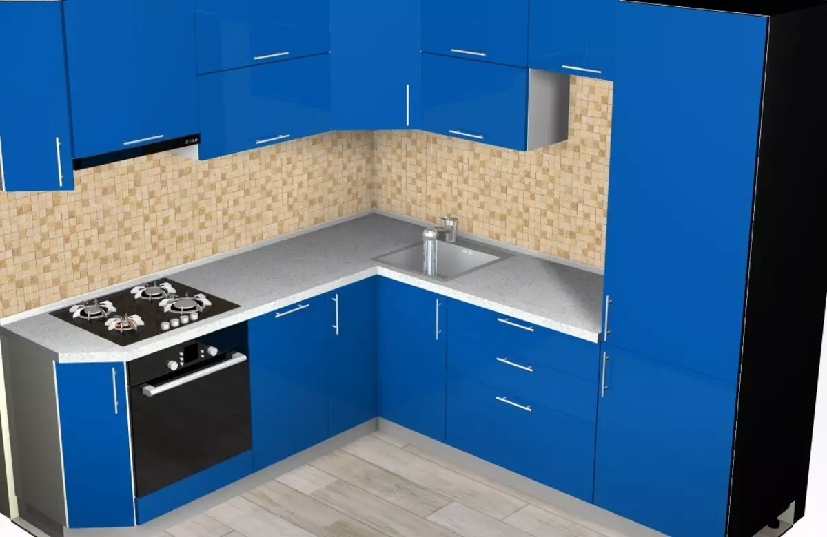 Pojok Dapur Terbuat Dari Plastik (33 Foto): Ide Desain, Pilihan Untuk Solusi Warna Kepala Dapur Plastik Di Bingkai Aluminium 9576_4