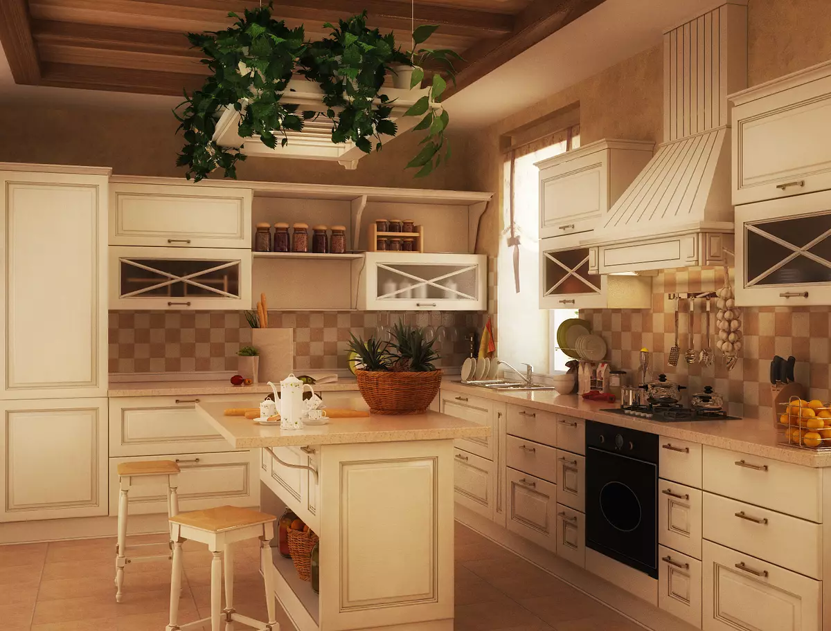 Keuken langs het venster (37 foto's): Hoe maak je een keuken set kiezen? Ontwerpen voorbeelden in een klein appartement. Wat te doen met de batterij? 9600_2