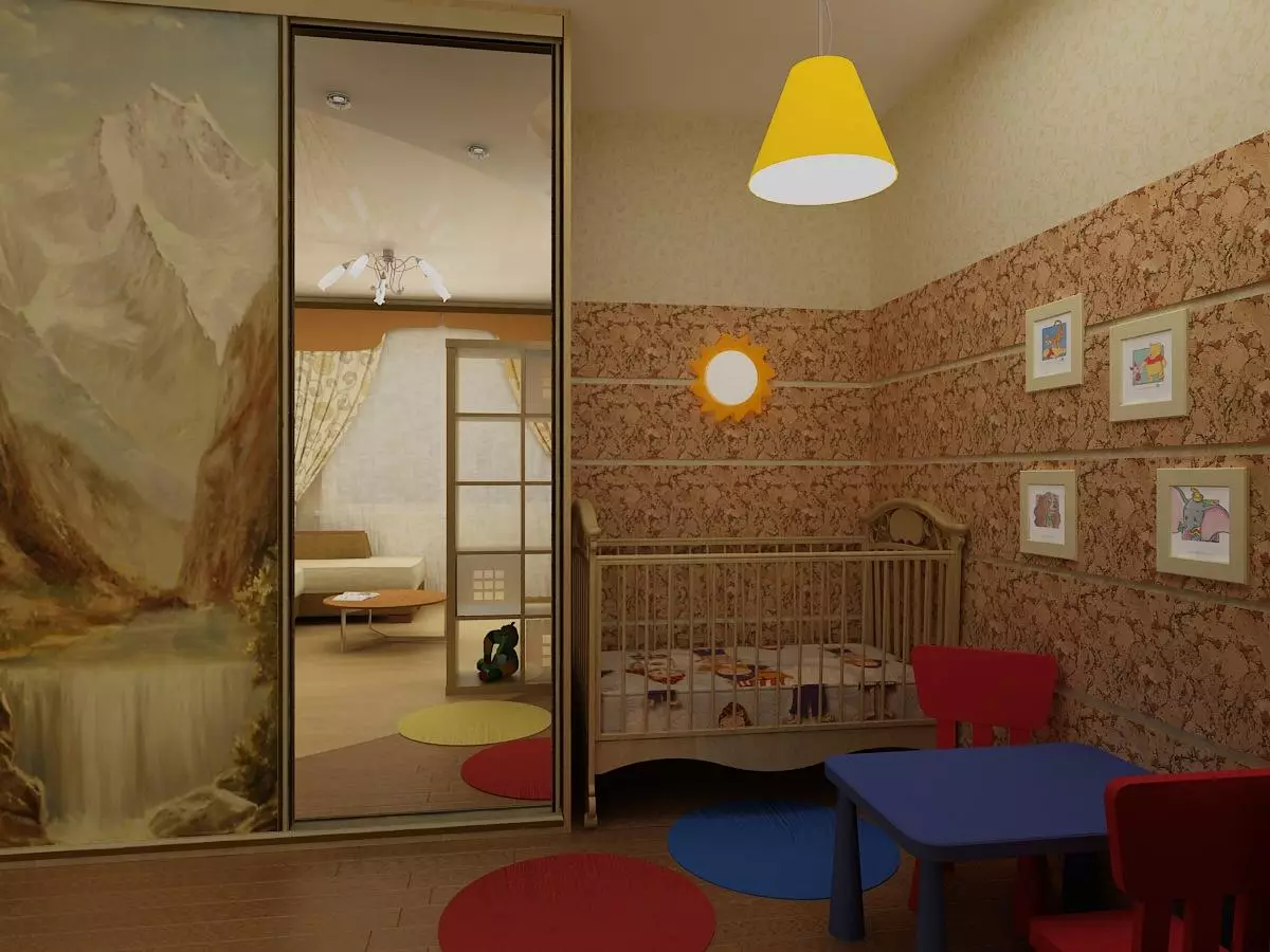Вітальня і дитяча в одній кімнаті (72 фото): як поєднати зал і дитячу? Зонування шторами. Дизайн кімнат 18-20 кв. метрів і інших розмірів 9618_10