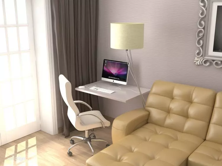 Obývacia izba s pracoviskom (83 fotografií): Dizajn práce a možnosti zónovania izieb 9623_28