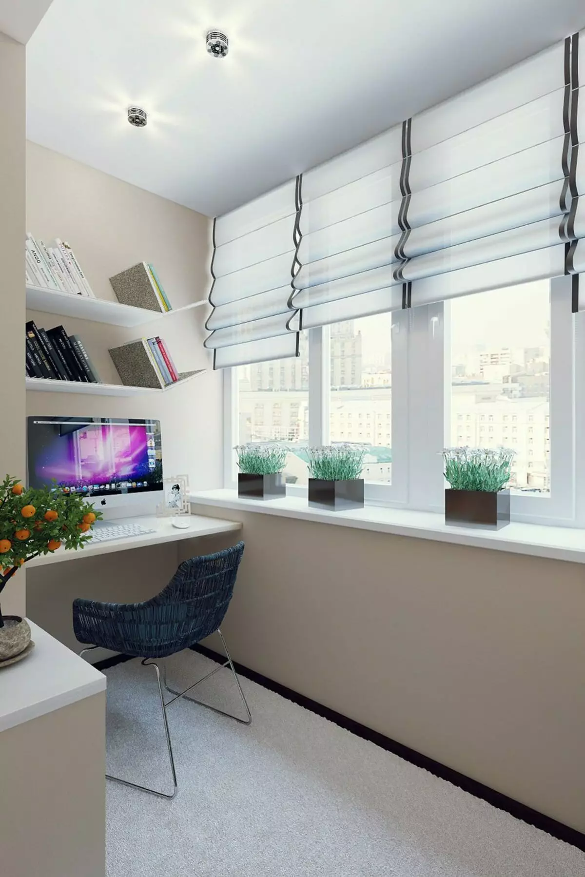 Obývacia izba s pracoviskom (83 fotografií): Dizajn práce a možnosti zónovania izieb 9623_34