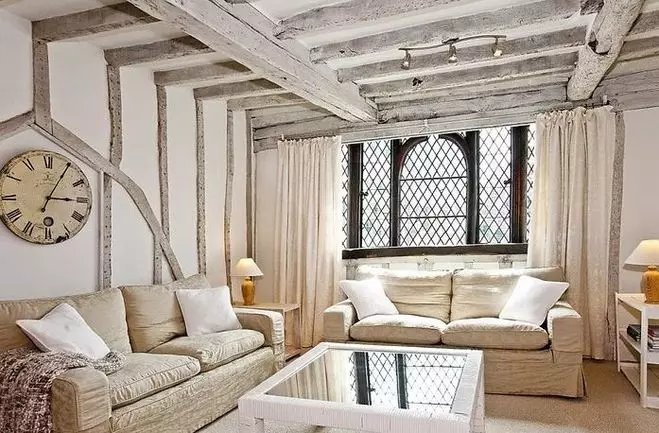 Obývacia izba v Provence (104 fotografií): Registrácia interiéru malej a veľkej haly v modernom olivovom štýle, lusterový dizajn a iné nuansy 9631_37