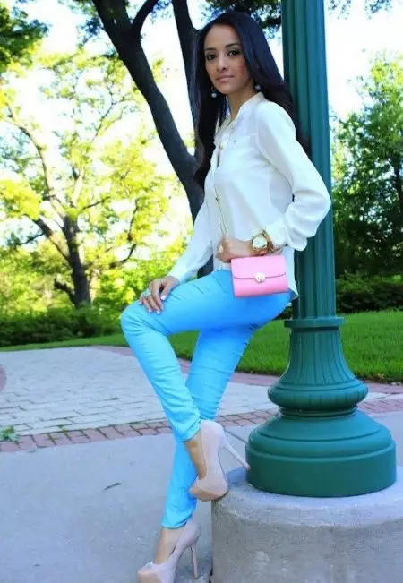 Turquoise pants (74 photos): what to wear 963_2