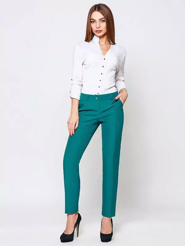 Turquoise pants (74 photos): what to wear 963_3