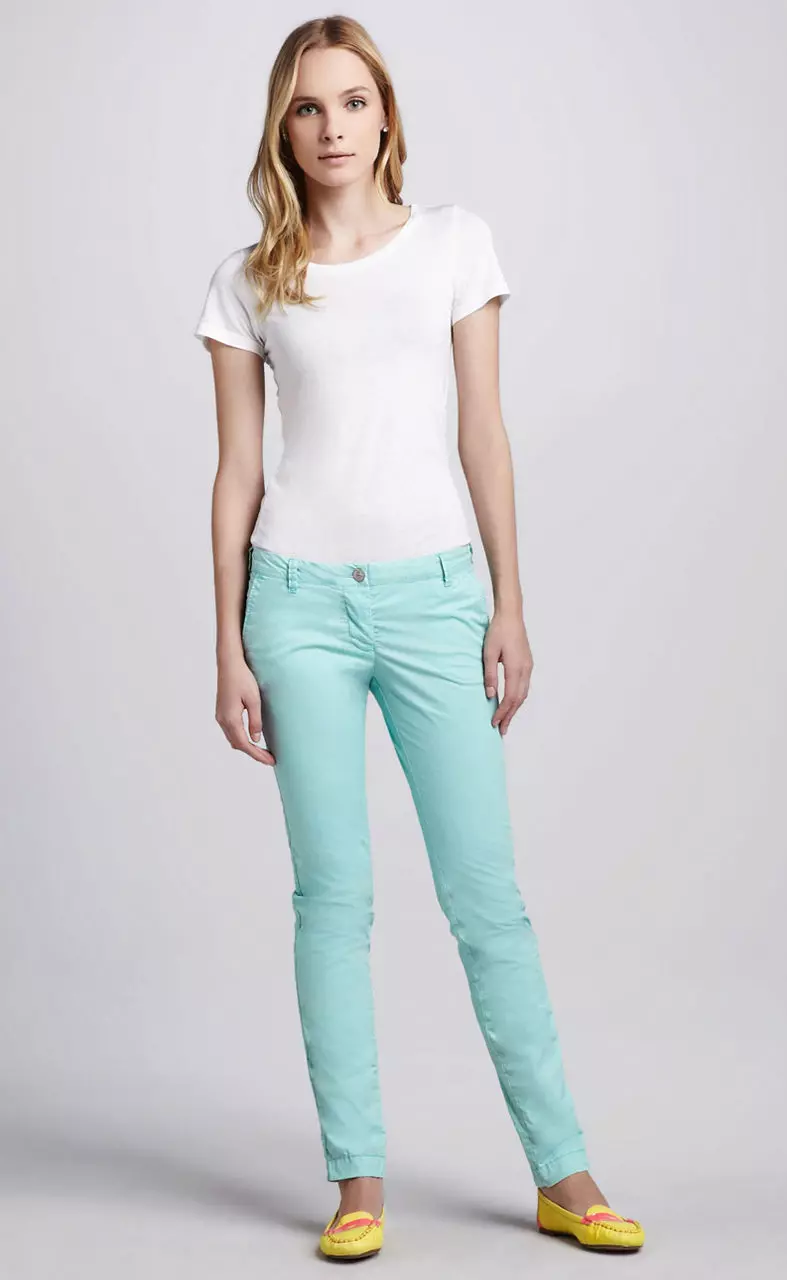 Turquoise pants (74 photos): what to wear 963_30