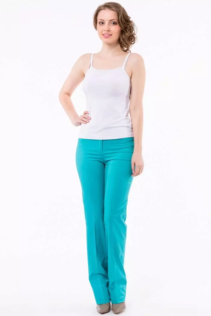 Turquoise pants (74 photos): what to wear 963_37