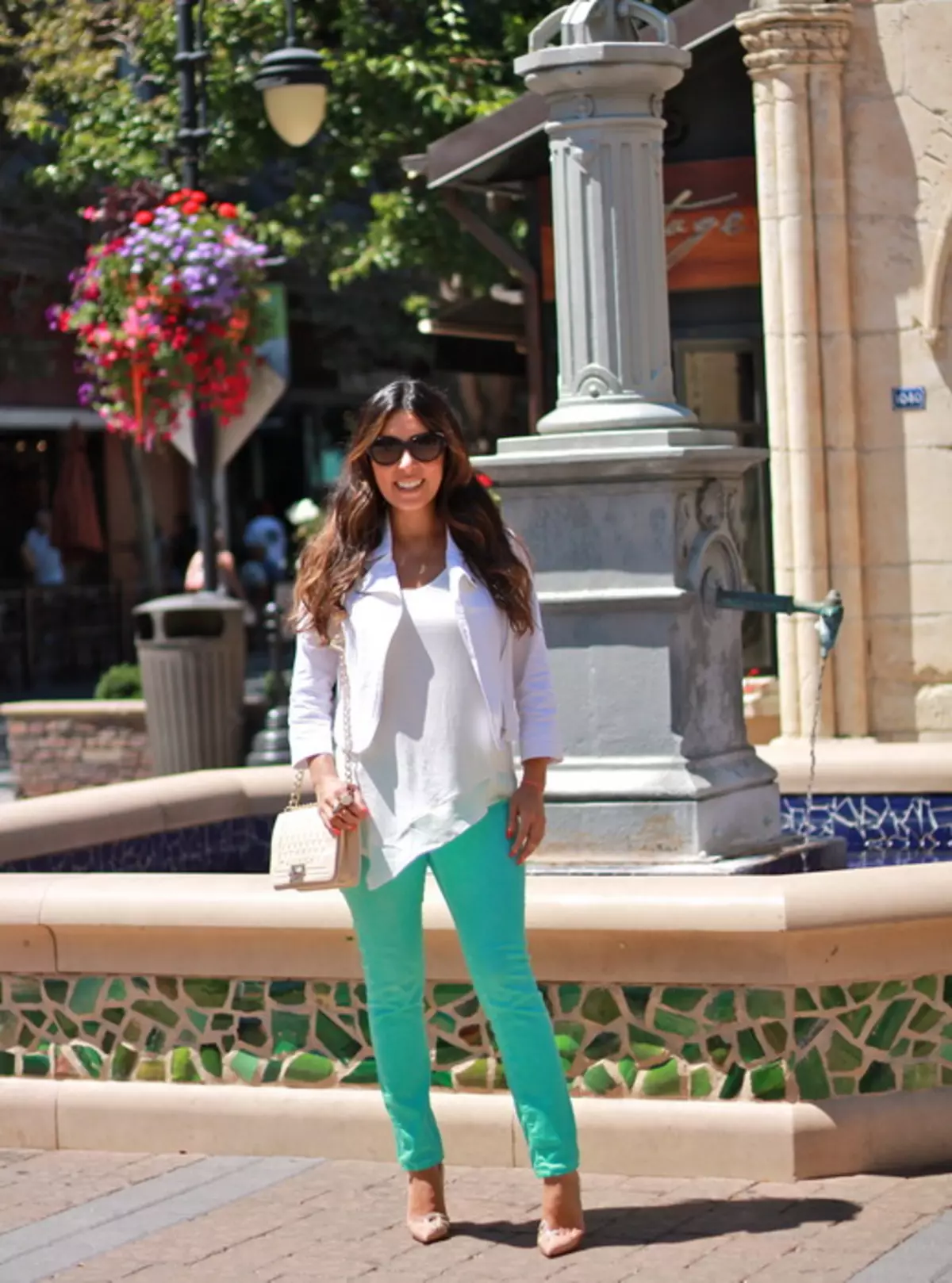 Turquoise pants (74 photos): what to wear 963_45