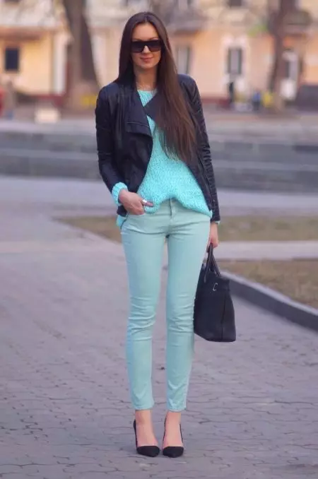 Turquoise pants (74 photos): what to wear 963_47