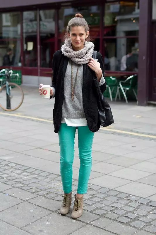 Turquoise pants (74 photos): what to wear 963_56