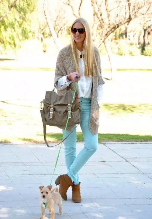 Turquoise pants (74 photos): what to wear 963_58
