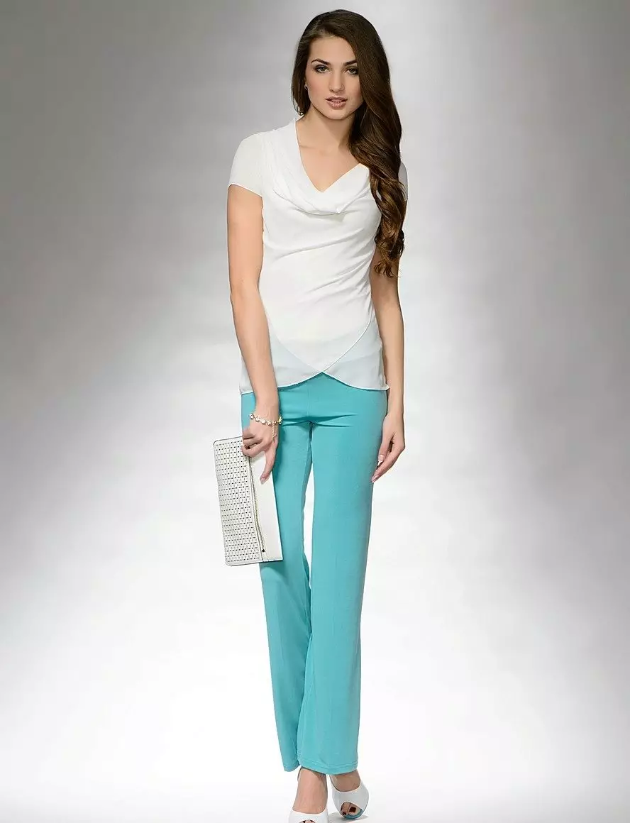 Turquoise pants (74 photos): what to wear 963_6