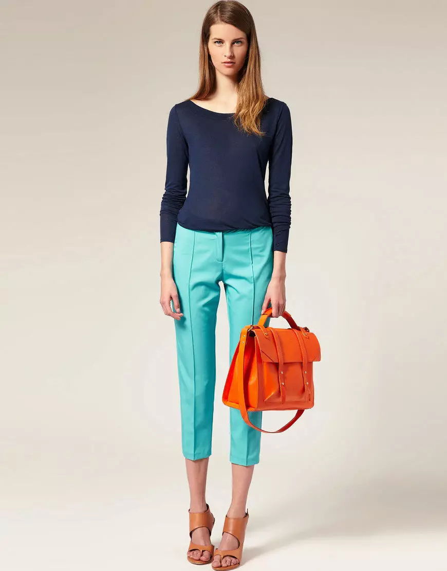 Turquoise pants (74 photos): what to wear 963_72