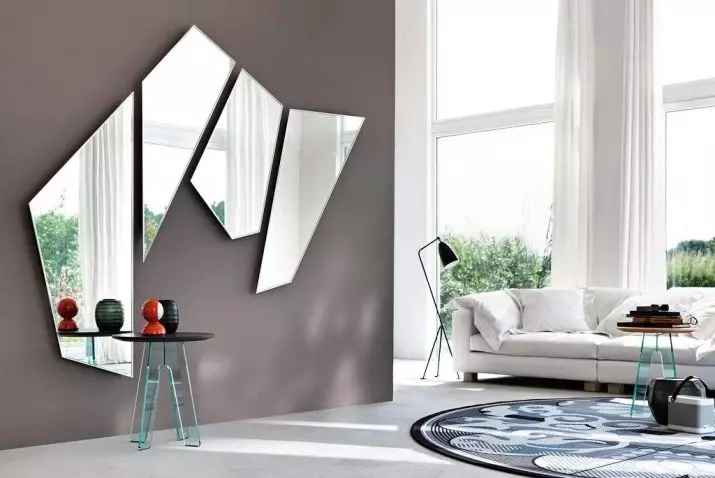 Високотехнологичните дневни (67 снимки): интериорен дизайн опции в черно и бяло, избор на модулни мебели, маси и полилеи 9650_65