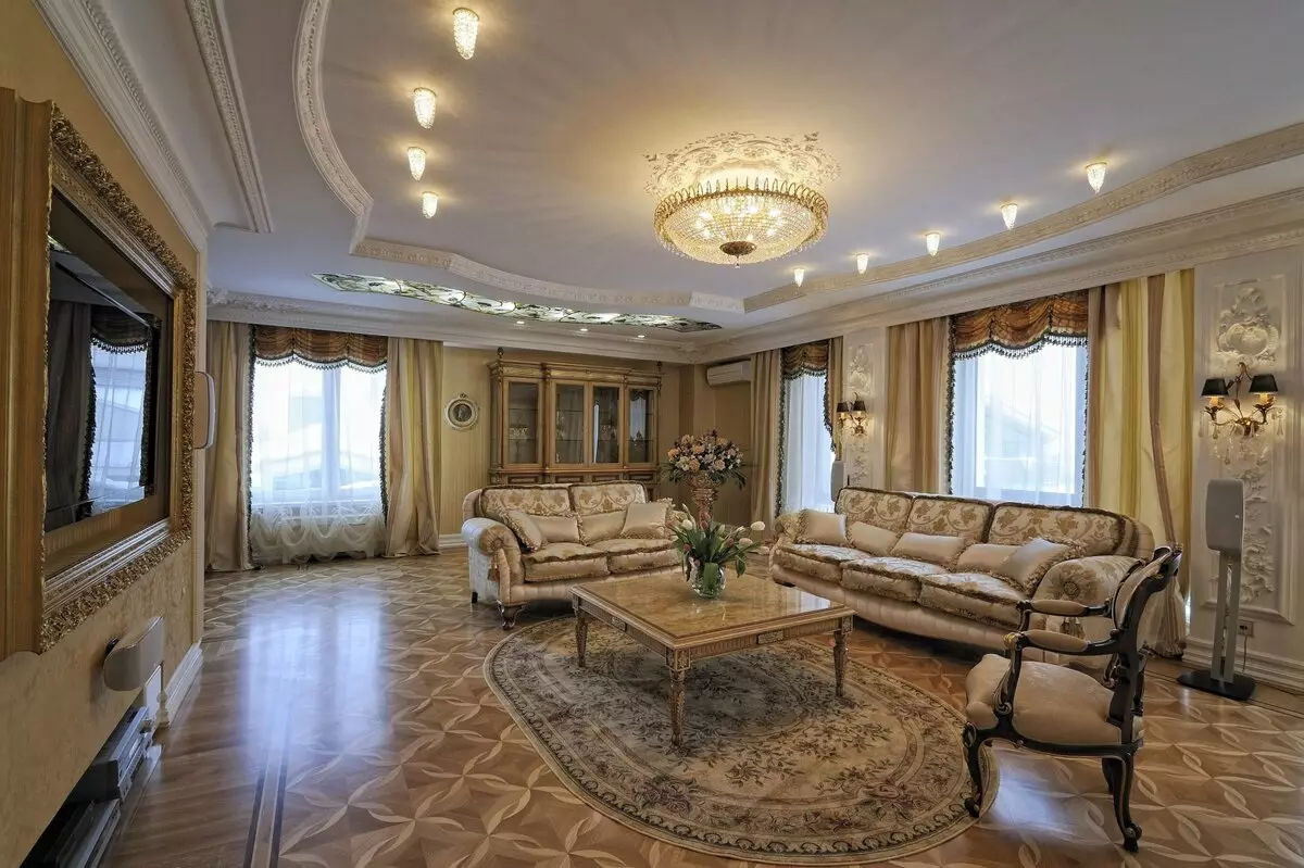 經典客廳（88張照片）：風格的室內設計現代風格和美式典雅，美麗的客廳鮮豔的色彩，在房間裡選擇繪畫 9681_59