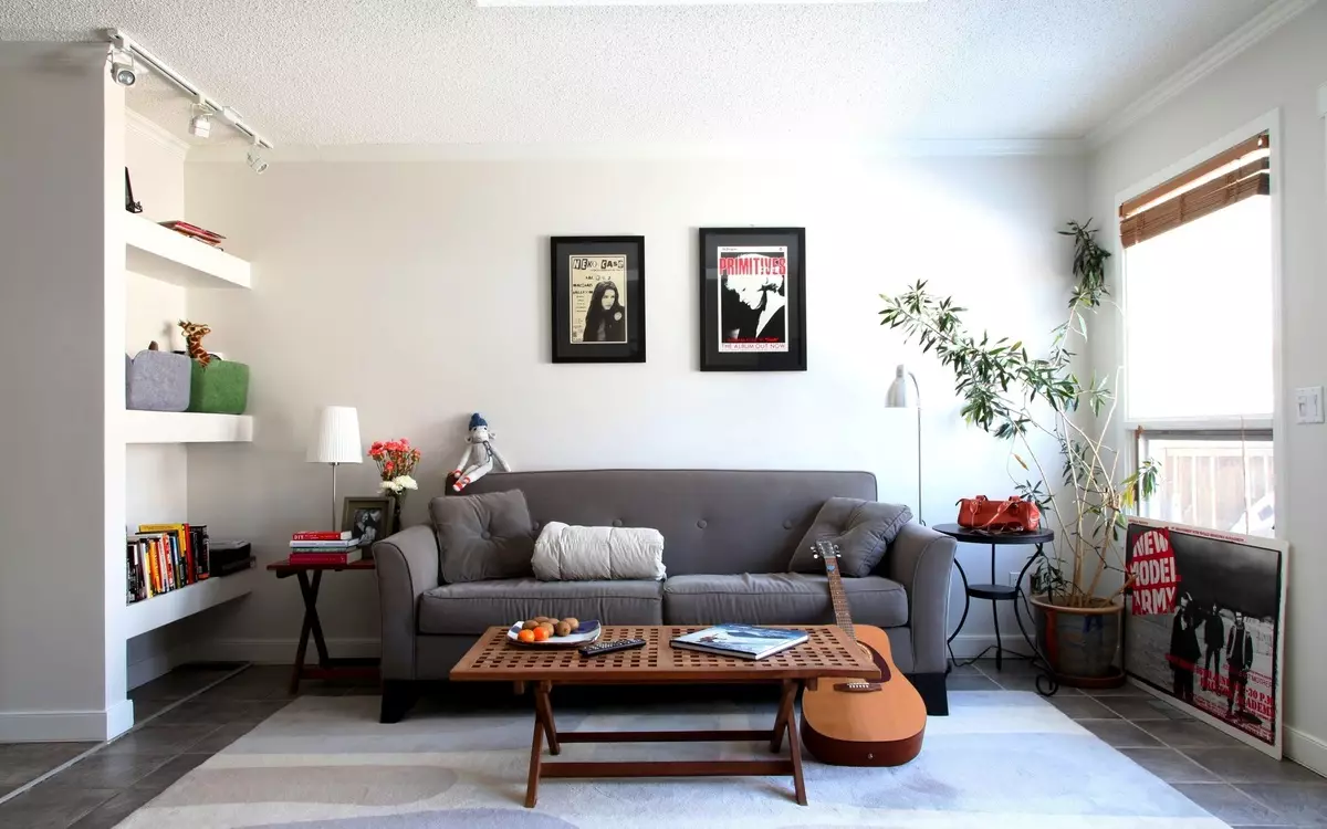 在公寓的设计霍尔（168张照片）：客厅内部内部的细微差别。如何在普通公寓中制作一个大厅美丽又轻松？ 9682_162