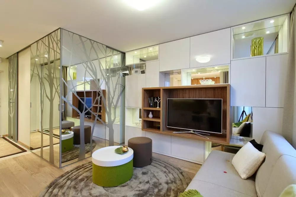 Дизайн залу в квартирі (168 фото): нюанси оформлення інтер'єру віталень кімнат. Як оформити зал в звичайній квартирі красиво і просто? 9682_32