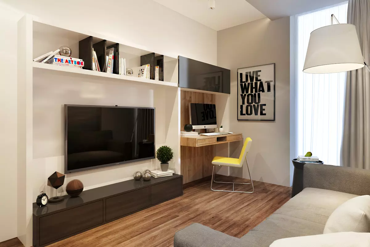 Дизайн залу в квартирі (168 фото): нюанси оформлення інтер'єру віталень кімнат. Як оформити зал в звичайній квартирі красиво і просто? 9682_40