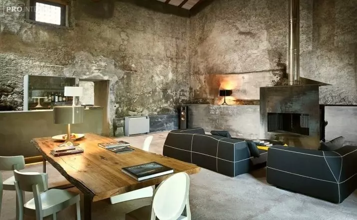 Sala de estar (117 fotos): salão de design de interiores com lareira, exemplos de uma pequena sala de estar com elementos loft 9684_63