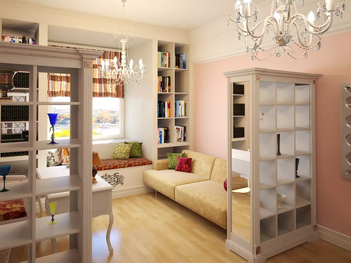 Sisustus pienen olohuoneen (119 valokuvaa): modernit ideat pienestä salista huoneistossa. Kuinka laittaa mini-huone? 9695_25