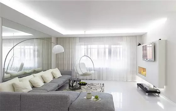 Stue i lette farver (80 billeder): Interiørdesign i klassiske og moderne lysstile, brugen af ​​lyse accenter i det lyse rum 9696_19