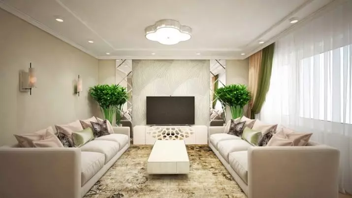Stue i lette farver (80 billeder): Interiørdesign i klassiske og moderne lysstile, brugen af ​​lyse accenter i det lyse rum 9696_72