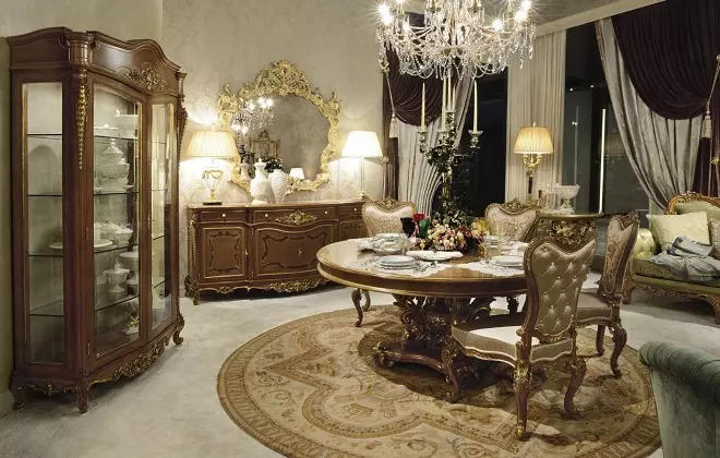 Mobiliário de sala de estar italiana (57 fotos): móveis da Itália em um estilo moderno, clássico e outro. Modelos de madeira e outros materiais 9707_28