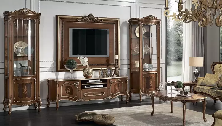 意大利客廳家具（57張照片）：來自意大利的家具，現代，經典等風格。木材和其他材料的型號 9707_43