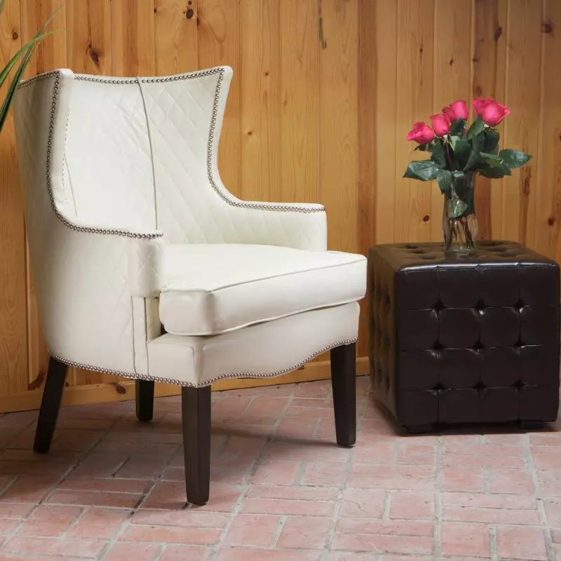 Dnevni boravak (67 fotografija): Moderni elegantni mali dizajn stolice s visokim leđima u hodniku i prekrasne stolice za predenje, drugi modeli u unutrašnjosti 9709_40