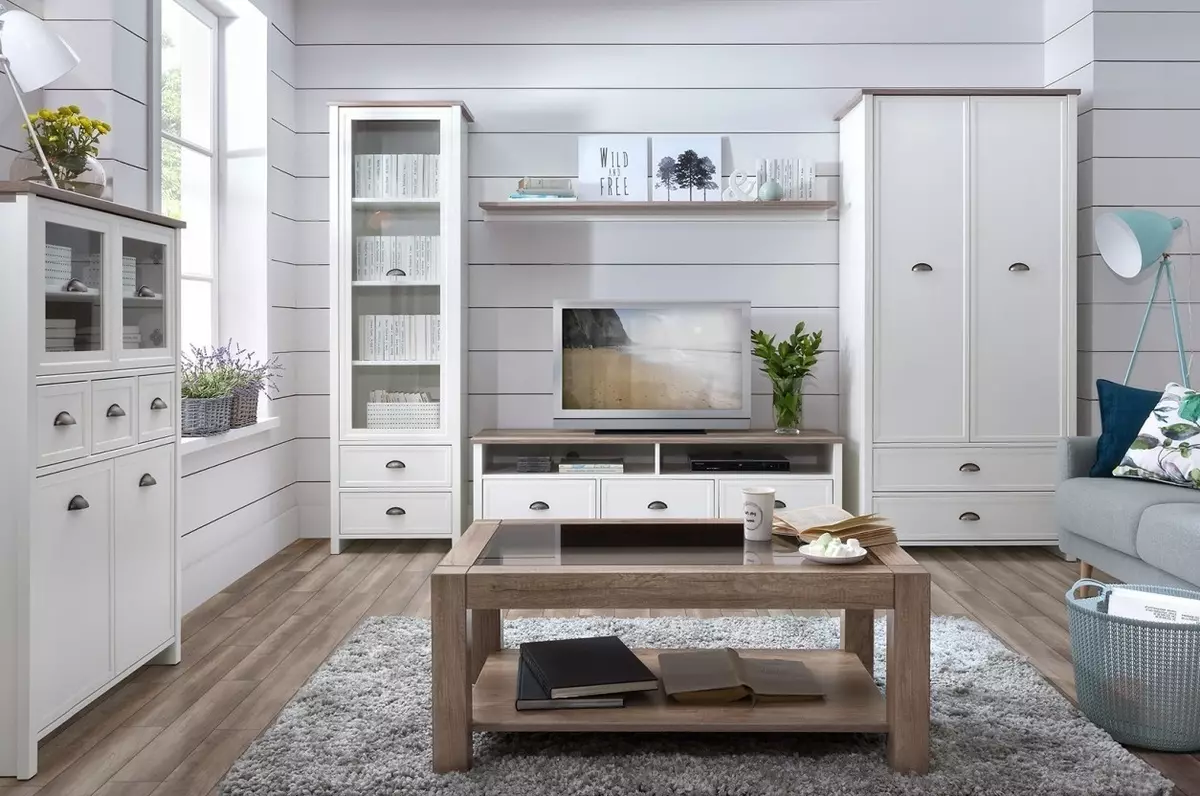 Fehér moduláris nappali bútor: Fényes és matt moduláris rendszerek tervezése fehér tónusokban 9717_18