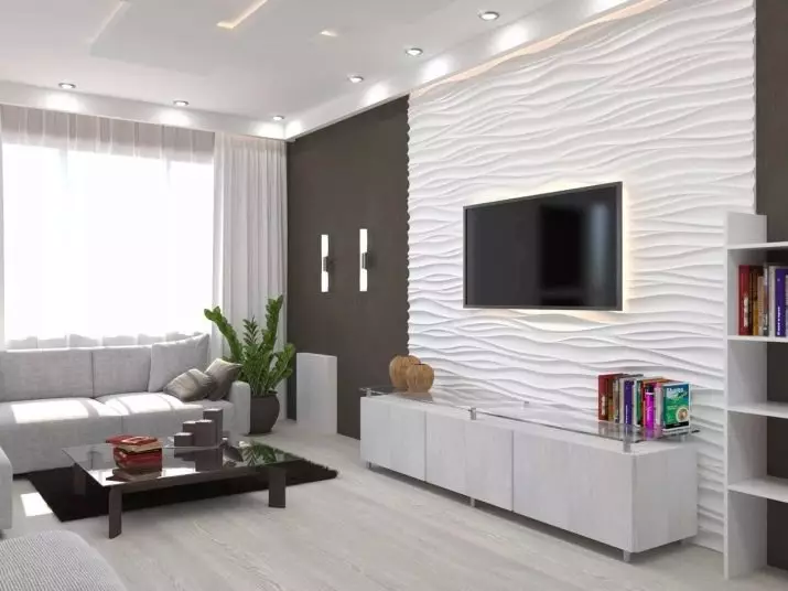 Mobles per a sala d'estar en estil modern (81 fotos): mobles de moda per al saló de l'estil de minimalisme i altres models elegants 9719_11