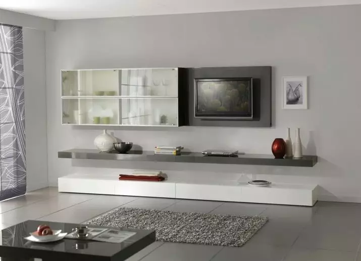 Mobles per a sala d'estar en estil modern (81 fotos): mobles de moda per al saló de l'estil de minimalisme i altres models elegants 9719_38